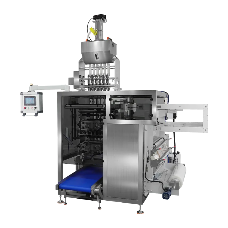 M&aacute;quina empacadora de bolsitas con sellado lateral de gr&aacute;nulos de 4