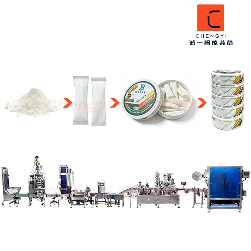 L&iacute;nea autom&aacute;tica de producci&oacute;n de embalaje de latas de tabaco, nicotina, cafe&iacute;na y snus