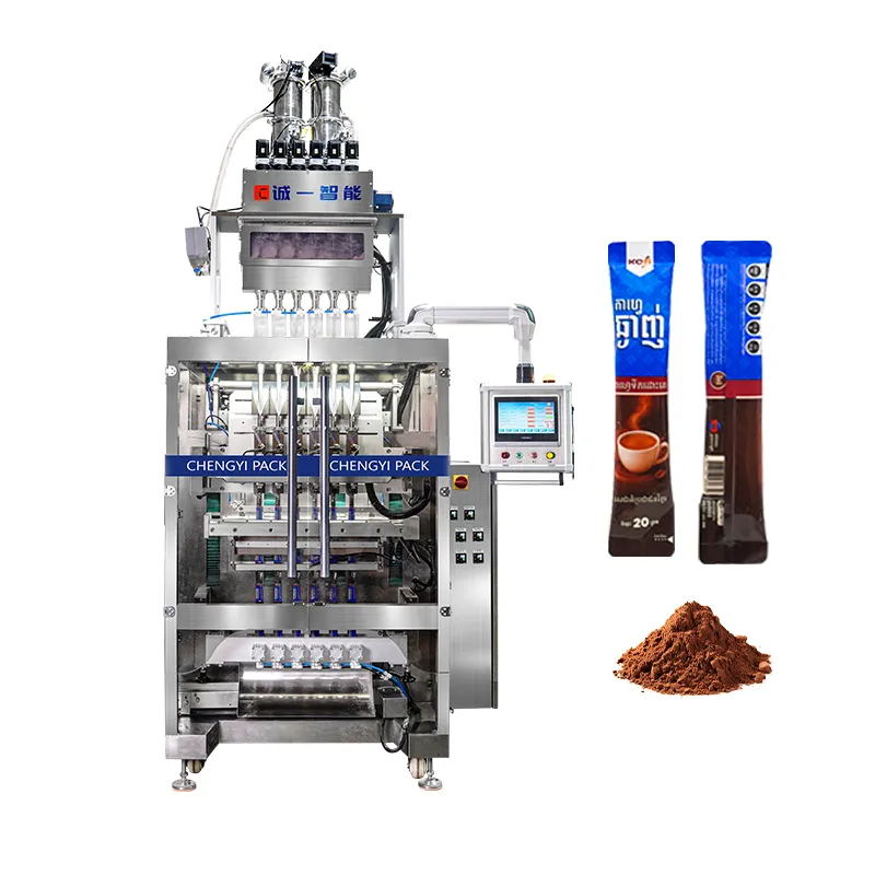 M&aacute;quina empacadora de paquetes de caf&eacute; en barra