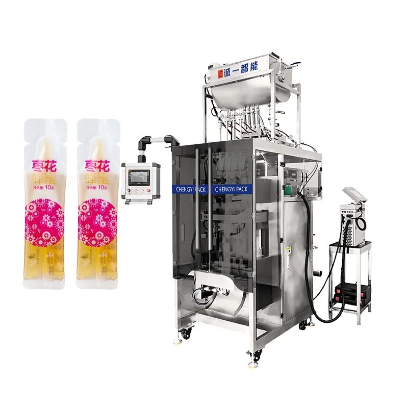 M&aacute;quina envasadora de paquetes de palitos de miel