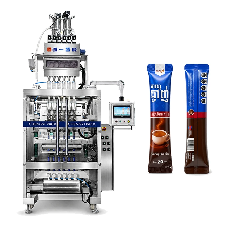 M&aacute;quina empacadora de barras de caf&eacute; en polvo